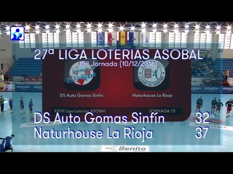 LIGA LOTERIAS ASOBAL J15 DS Auto Gomas Sinfín - Naturhouse La Rioja 32  - 37
