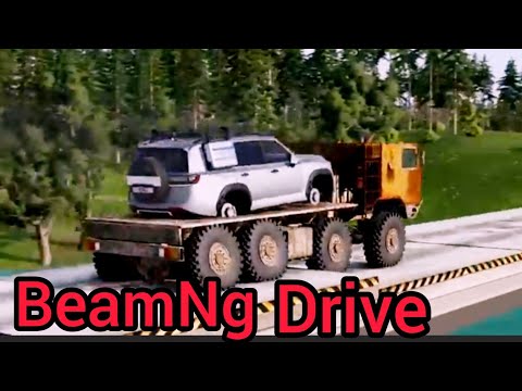 Car vs Trembling Bridge Challenge in BeamNg Drive!
