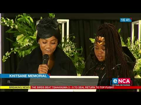 Watch: Drama unfolds at Khitsane's memorial