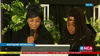 Watch: Drama unfolds at Khitsane&#39;s memorial