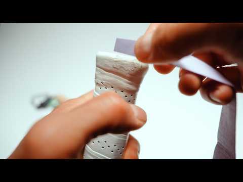 Part of a video titled How To CORRECTLY Wrap A Pickleball Paddle Grip ... - YouTube