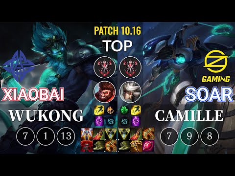 ES Xiaobai Wukong vs OZ SoaR Camille Top - KR Patch 10.16
