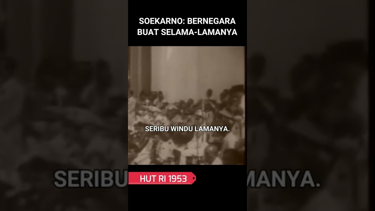 PIDATO ASLI SOEKARNO: MERDEKA UNTUK SELAMA LAMANYA❗