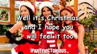 Victorious - It's not Christmas Without You + Lyrics