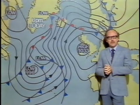 Weather Forecast with Michael Fish Wednesday 26th August 1981 BBC1