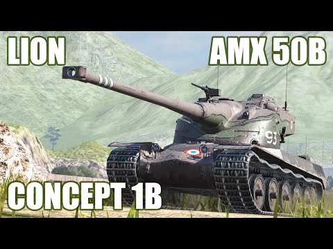 Concept 1B. Lion & AMX 50B ● WoT Blitz