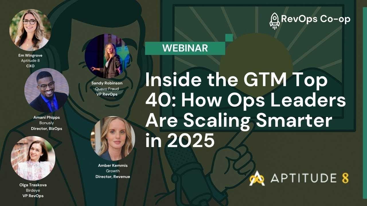 Inside the GTM Top 40: How Ops Leaders Are Scaling Smarter in 2025