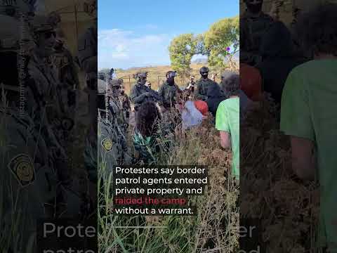 Tree nearly as old as US torn down to expand Mexico border wall | AJ #shorts