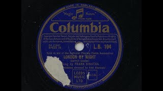 Frank Sinatra 'London By Night' 1951 78 rpm