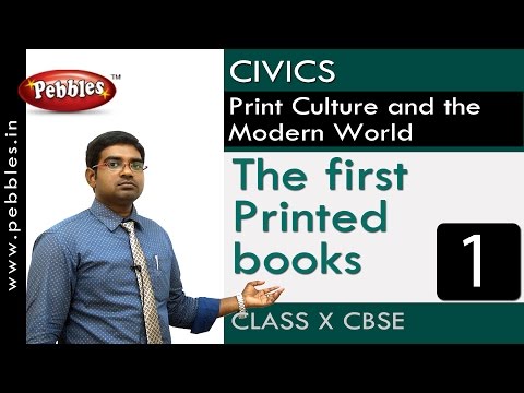 The first Printed books |Print culture and the Modern World| Civics |CBSE Class 10 Social Sciences