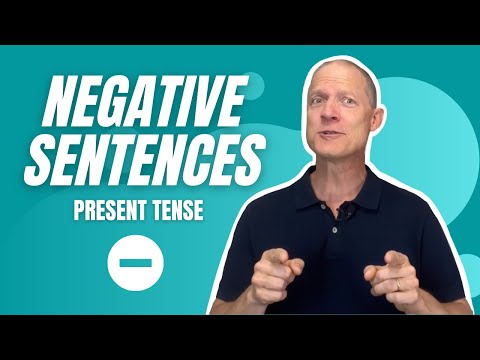 Practicing making negative sentences in English (Present Simple Tense) A1 Basic level