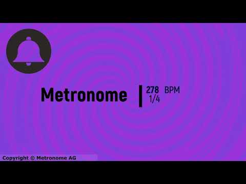 278 BPM 1/4 Metronome