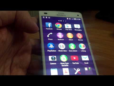 Control applications and check how the application screen work with Sony Xperia Z3