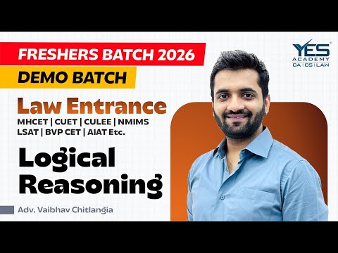 Logical Reasoning – Adv. Vaibhav Chitlangia