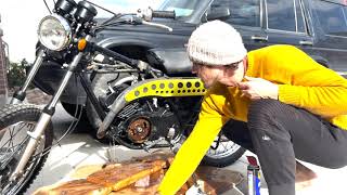 Unseizing an old motorcycle engine without pulling it