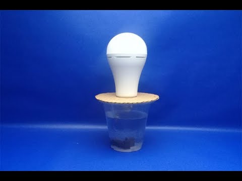 make free energy Salt water with light bulb,Science projects