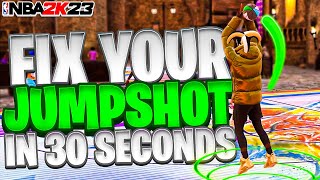 FIX YOUR JUMPSHOT in 30 SECONDS - NBA 2K23