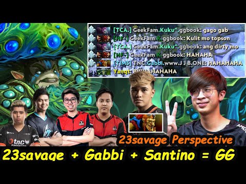 Super TEAM !!! Fnatic.23savage [Nature Prophet] + TNC.Gabbi [Batrider] +Karl  vs @KukuDota2  Dota2