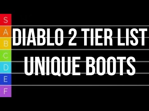 Diablo 2 TIER LIST - Unique Boots
