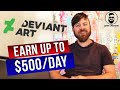 Make 100 Day Chatting With Artists DeviantArt Make Money Online Method Affiliate Marketing