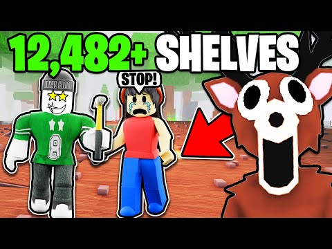 Spamming SHELVES To TROLL My Teammates In 99 Nights In The Forest!