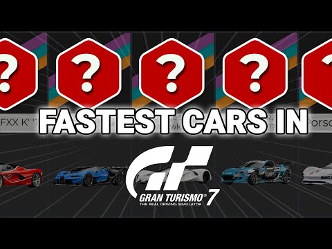 Fastest cars in gran turismo 7  (Jaguar VGT SV, Ferrari FXX, Bugatti, Dodge SRT Tomahawk X VGT ...)