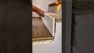 Installing wooden laminate flooring on concrete stairs