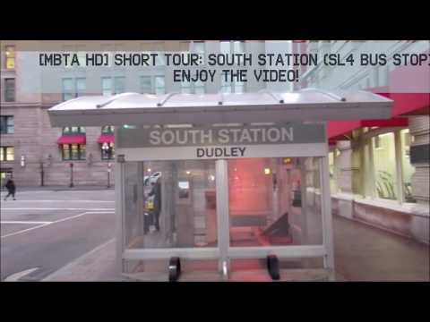 [MBTA HD] Checking out the [SL4] bus shelter @ South Station