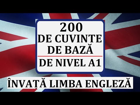 Invata engleza | 200 de CUVINTE BAZA din limba engleza | Nivel A1