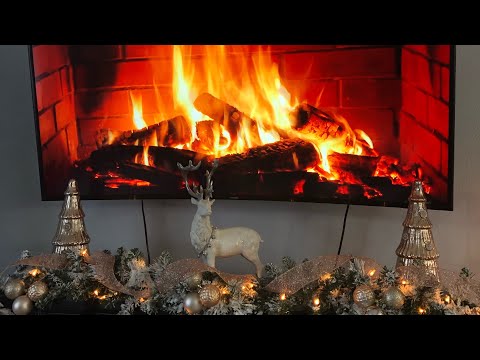 HOW TO PUT A SNOW SCREEN OR FIREPLACE WITH FIRE ON YOUR TV.