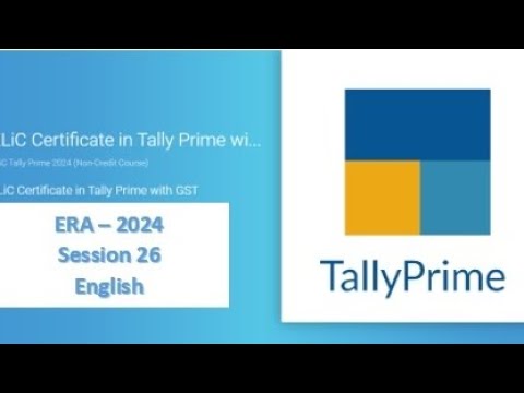 KLiC Tally Prime Era Session 26 Question English Era Session 26