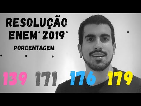 Matemática no ENEM 2019 - QUESTÃO 139 (PROVA ROSA) - Porcentagem Piscina