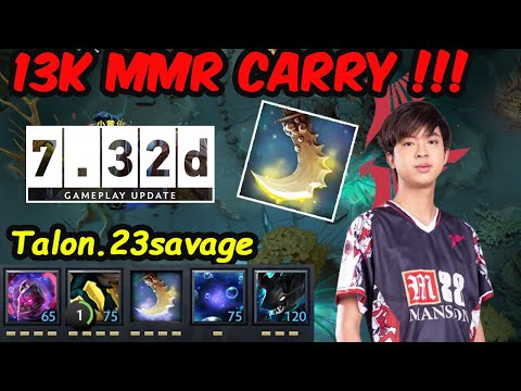 Talon 23savage Slark 13K MMR BEAST CARRY - IMBA RIGHT CLICK AGI BRUST DOTA 2 PRO GAMEPLAY