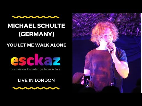 ESCKAZ in London: Michael Schulte (Germany) - You Let Me Walk Alone (at London Eurovision)