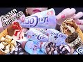 All Cornetto Ice Cream Cones ASMR Eating Mukbang Show Real Sounds No Talking