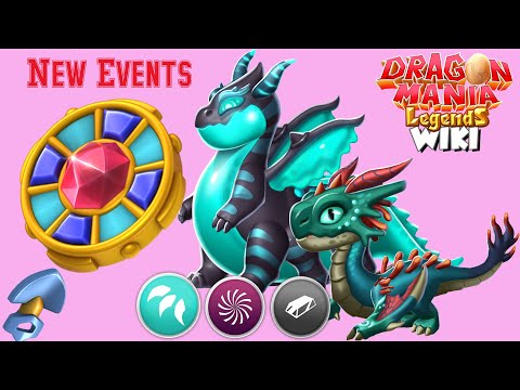Finally! New Treasure Hunt Event! ( Fluorescent Blue  + Jade Devil Dragon , Dragon Mania Legends