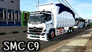 Download lagu SMC C9 HINO 500 285 DUMP GAHAR / MOD BUSSID MOD BUSSID TERBARU mp3