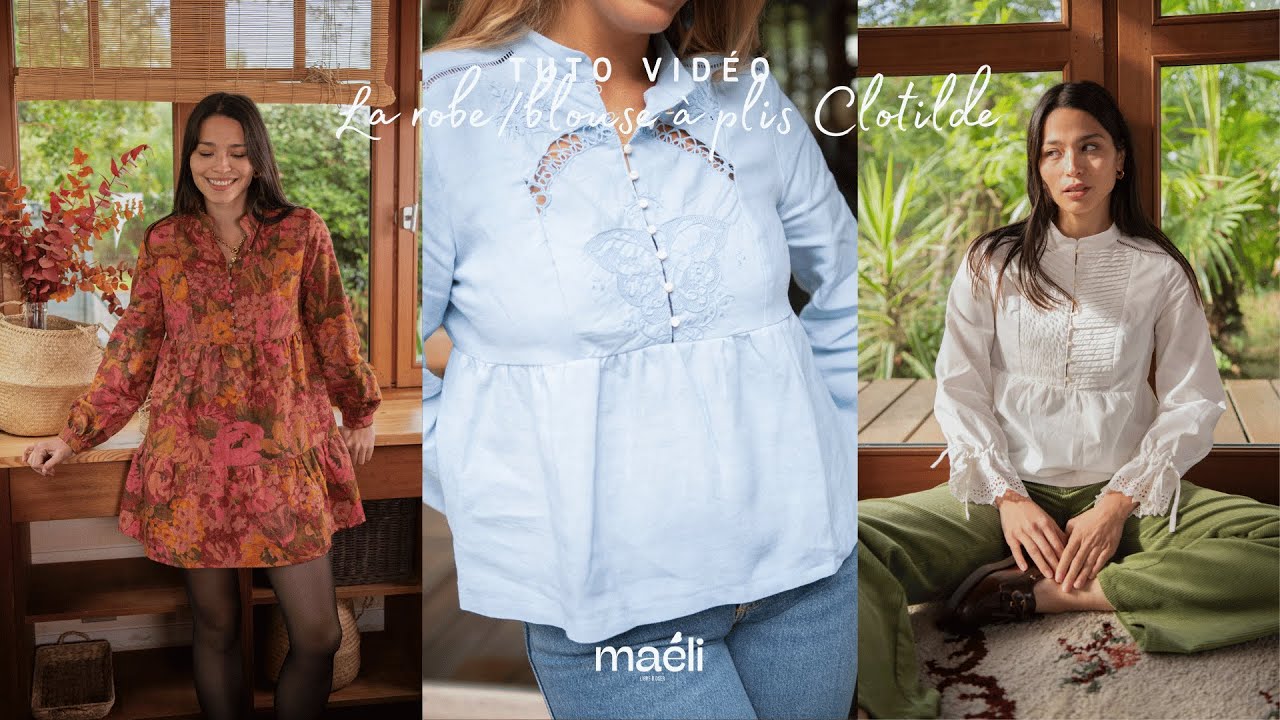 Clotilde blouse pattern - Calissone
