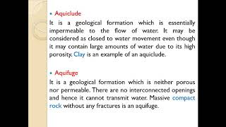 Introduction to Ground Water Hydrology