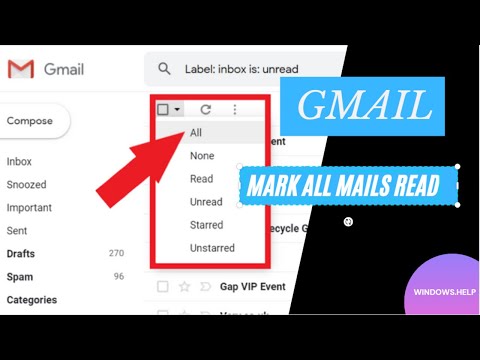 Gmail how to mark all as read | How to mark all your...