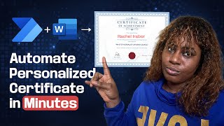 Download the video "Automate Personalized Certificates Fast! | Microsoft Word & Power Automate Tutorial"