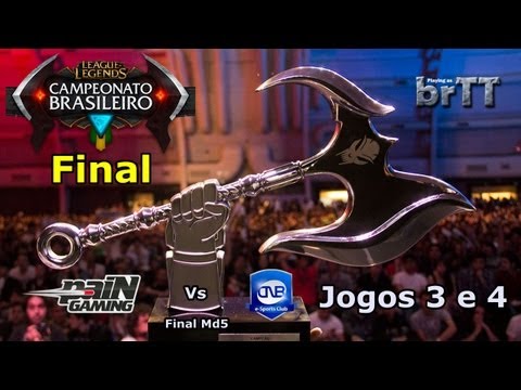 Campeonato Brasileiro de LoL 2013 - paiN x CNB Final Md5 Jogos 3 e 4