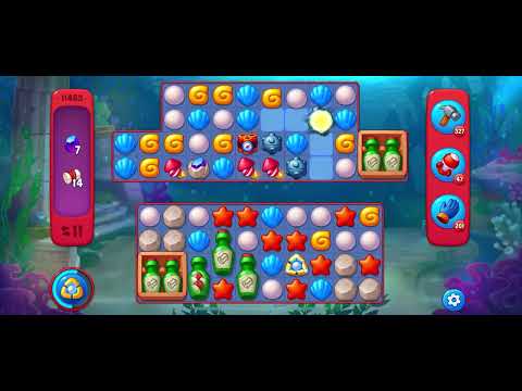 Fishdom Hard level 11463 no boosters フィッシュダム ハード