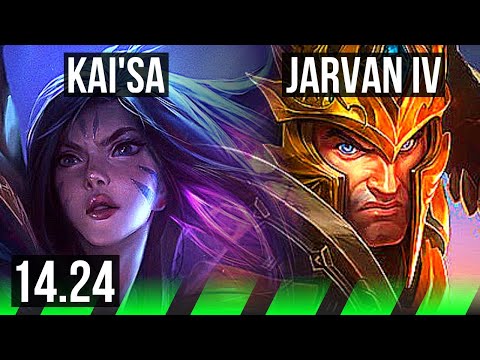 KAI'SA vs JARVAN IV (JGL) | 1/0/4 | NA Grandmaster | 14.24