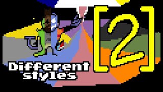 Cover art for The World Revolving but every 5 seconds it plays a diff style