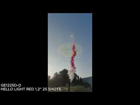 HELLO LIGHT RED 25 SHOTS 1.2” GE 1225 D