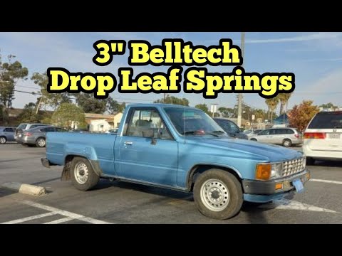 How To Install Belltech 3" Lowering Leaf Springs On Toyota Pickup