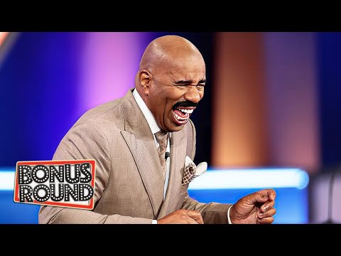 TRY NOT TO LAUGH! Hilarious Family Feud Rounds With STEVE HARVEY!