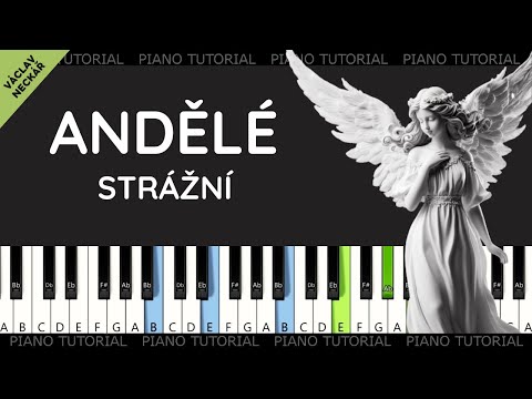 Václav Neckář - Andělé strážní (piano tutorial | klavír | akordy | noty | MIDI)