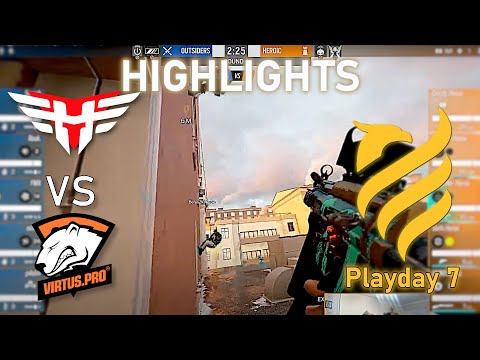 GREAT GAME! Heroic vs Outsiders (VP) - HIGHLIGHTS - Playday 7 - EUL 2022 Stage 1 - R6 Esport